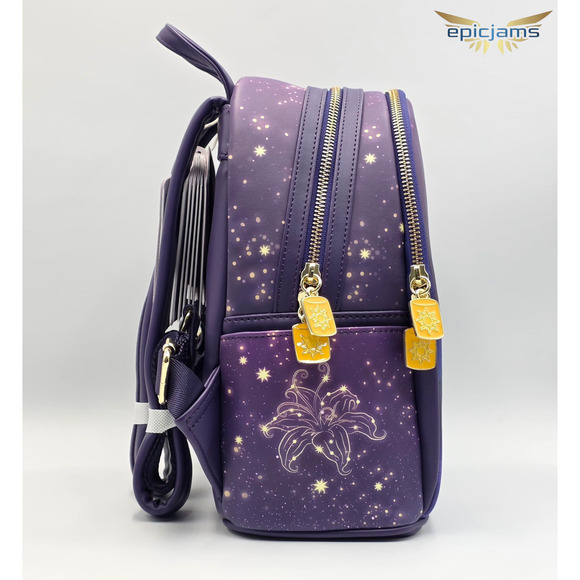 Loungefly Disney Tangled Lantern Scene Light-Up Rapunzel Mini Backpack Bag New - Picture 5 of 7